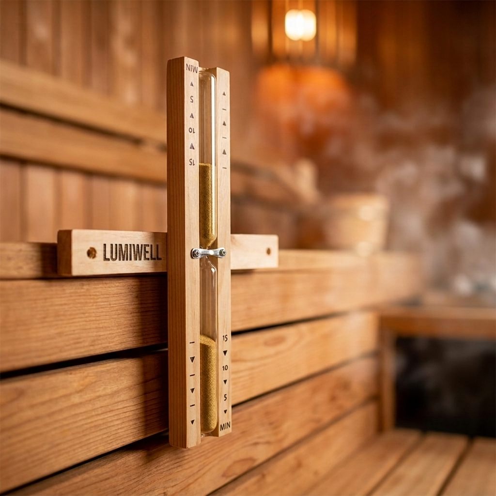 LumiWell Houten Sauna Zandloper Timer
