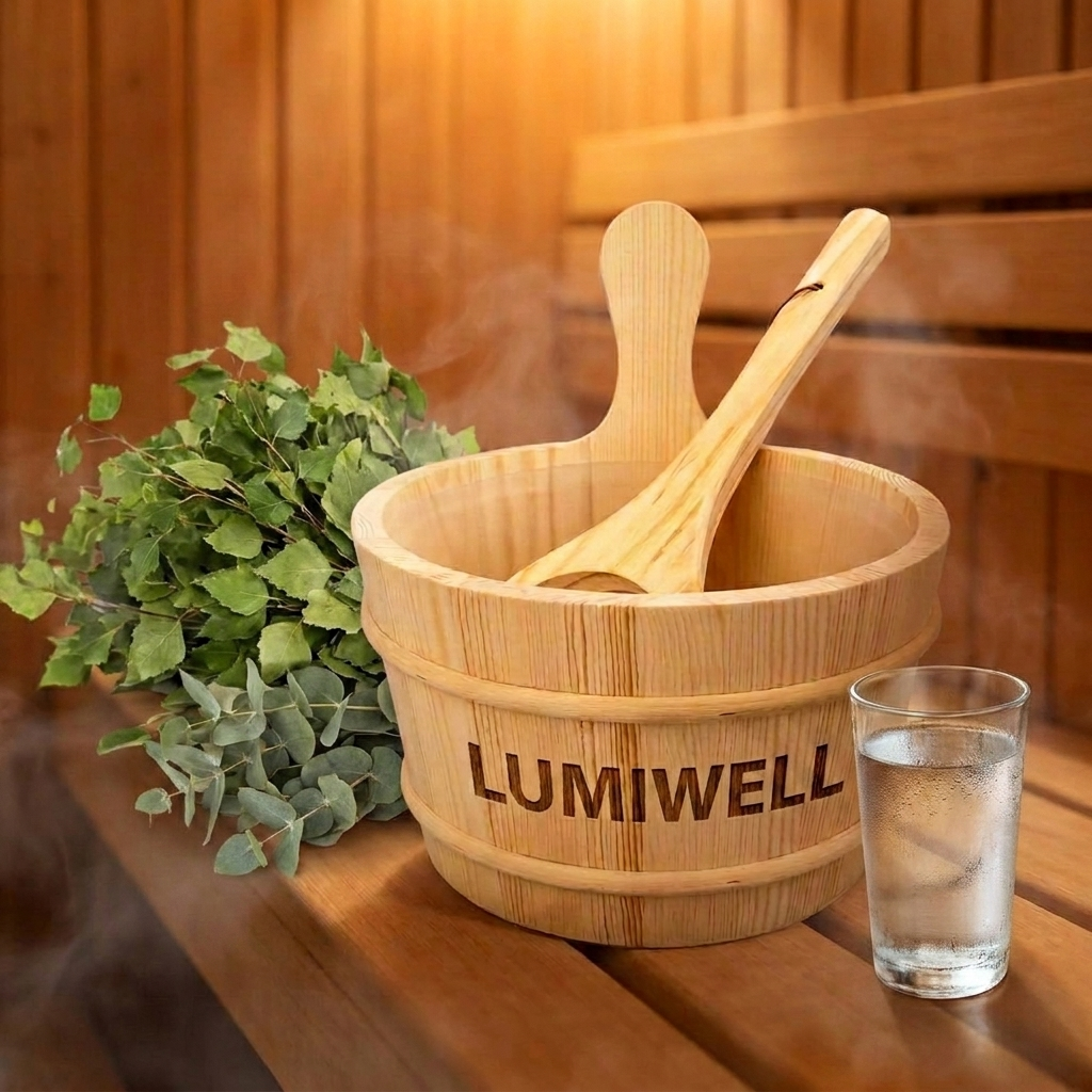 LumiWell Houten Emmer - Nordic ritual
