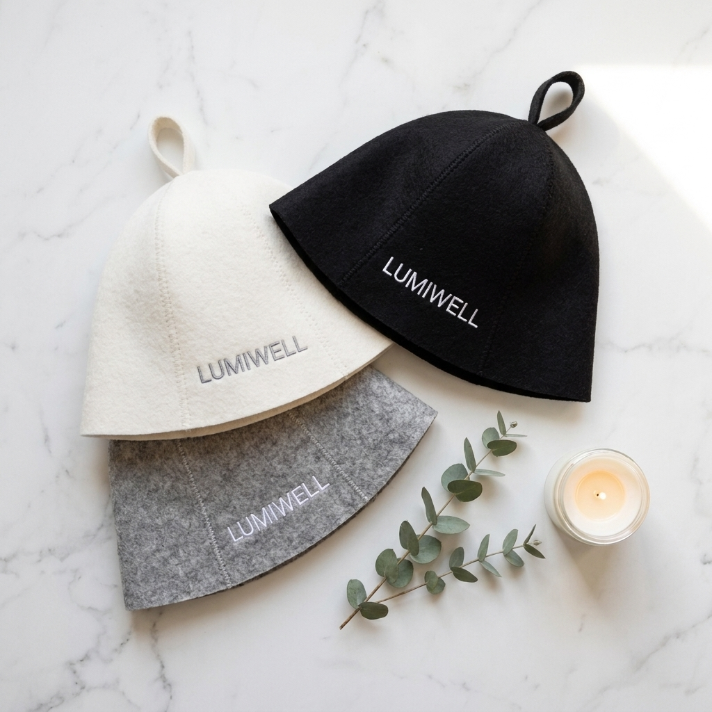 LumiWell Sauna Muts - Flatlay